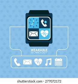 wearable technology design, vector illustration eps10 graphic 