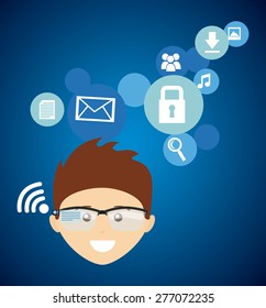 wearable technology design, vector illustration eps10 graphic 