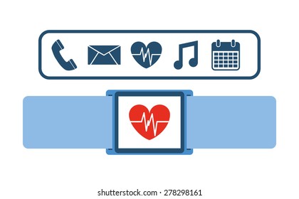 wearable technology design, vector illustration eps10 graphic 