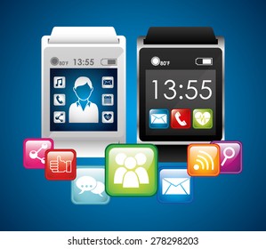wearable technology design, vector illustration eps10 graphic 