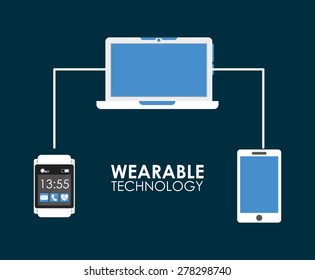 wearable technology design, vector illustration eps10 graphic 