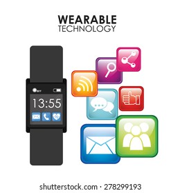 wearable technology design, vector illustration eps10 graphic 