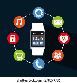 wearable technology design, vector illustration eps10 graphic 