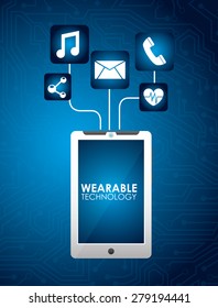 wearable technology design, vector illustration eps10 graphic 