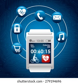 wearable technology design, vector illustration eps10 graphic 