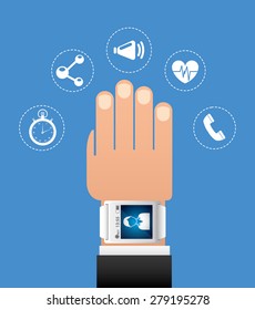 wearable technology design, vector illustration eps10 graphic 