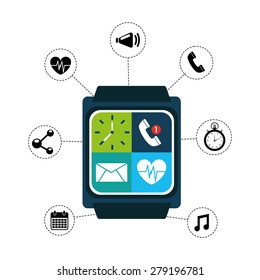 wearable technology design, vector illustration eps10 graphic 