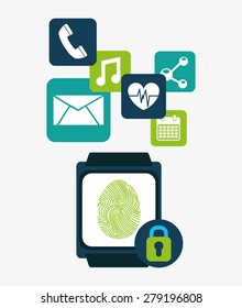 wearable technology design, vector illustration eps10 graphic 