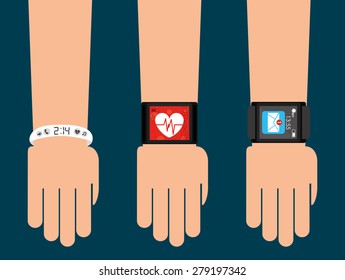 wearable technology design, vector illustration eps10 graphic 