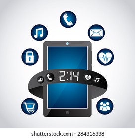 wearable technology design, vector illustration eps10 graphic 