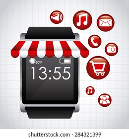 wearable technology design, vector illustration eps10 graphic 