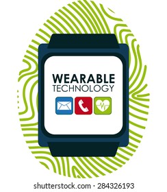 wearable technology design, vector illustration eps10 graphic 