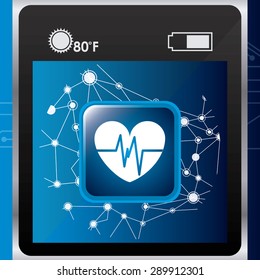 wearable technology design, vector illustration eps10 graphic 