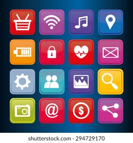 Wearable technology design, vector illustration eps 10