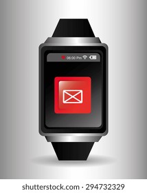 Wearable technology design, vector illustration eps 10