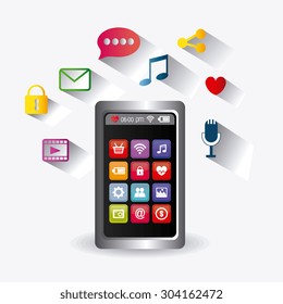 Wearable technology design, vector illustration eps 10.