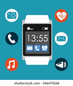 wearable technology design, vector illustration eps10 graphic 