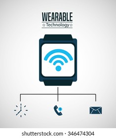 wearable technology design, vector illustration eps10 graphic 