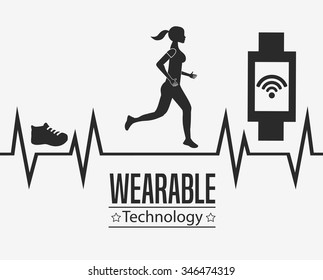 wearable technology design, vector illustration eps10 graphic 