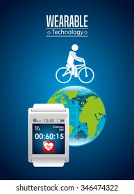 wearable technology design, vector illustration eps10 graphic 