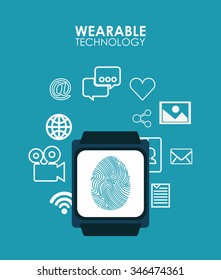 wearable technology design, vector illustration eps10 graphic 