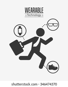 wearable technology design, vector illustration eps10 graphic 