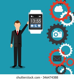 wearable technology design, vector illustration eps10 graphic 