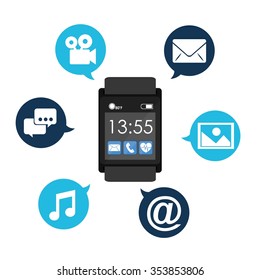 wearable technology design, vector illustration eps10 graphic 