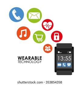 wearable technology design, vector illustration eps10 graphic 