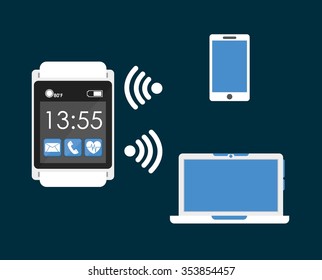 wearable technology design, vector illustration eps10 graphic 