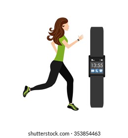 wearable technology design, vector illustration eps10 graphic 