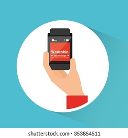 wearable technology design, vector illustration eps10 graphic 