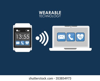 wearable technology design, vector illustration eps10 graphic 