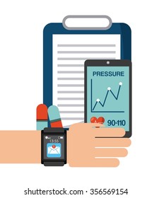 wearable technology design, vector illustration eps10 graphic 