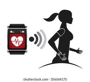 wearable technology design, vector illustration eps10 graphic 