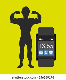 wearable technology design, vector illustration eps10 graphic 