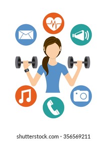 wearable technology design, vector illustration eps10 graphic 