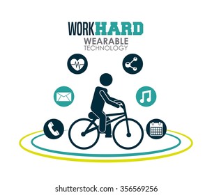 wearable technology design, vector illustration eps10 graphic 