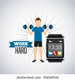 wearable technology design, vector illustration eps10 graphic 