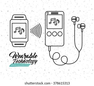 wearable technology design, vector illustration eps10 graphic 
