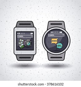 wearable technology design, vector illustration eps10 graphic 