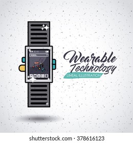 wearable technology design, vector illustration eps10 graphic 