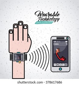wearable technology design, vector illustration eps10 graphic 