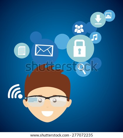 wearable technology design, vector illustration eps10 graphic 
