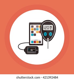 Wearable technology design. wireless icon. Flat illustration 