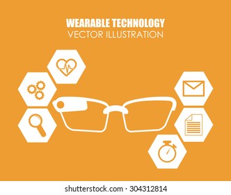 Wearable Technology digital design, vector illustration 10 eps graphic