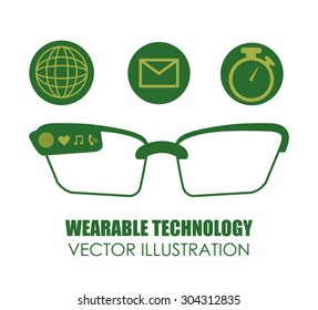 Wearable Technology digital design, vector illustration 10 eps graphic