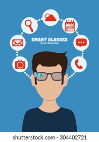 Wearable Technology digital design, vector illustration 10 eps graphic