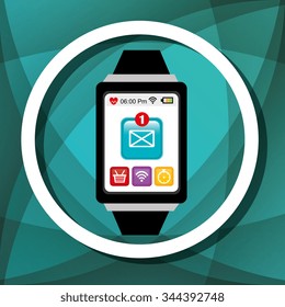 Wearable technology graphic design, vector illustration eps10