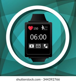 Wearable technology graphic design, vector illustration eps10
